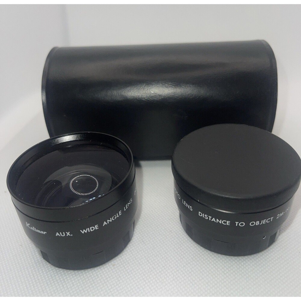 Kalimar Aux Wide Angle 2M & Telephoto  Lens 2M - Made In Japan